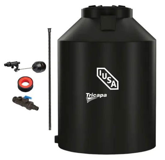 Tinaco Tricapa IUSA, 1100 L, Negro + Accesorios Alta Presión
