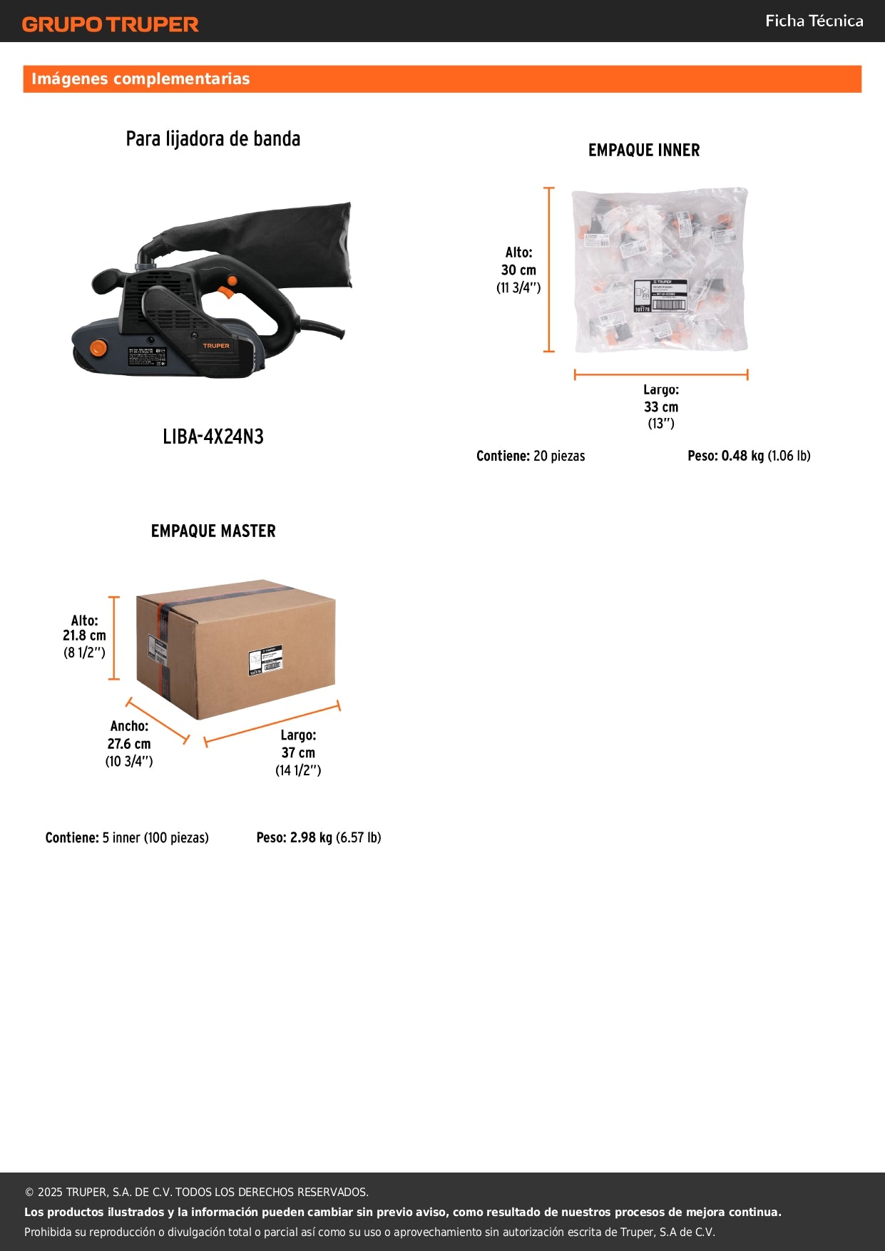 Interruptor de repuesto para LIBA-4X24N3, Truper