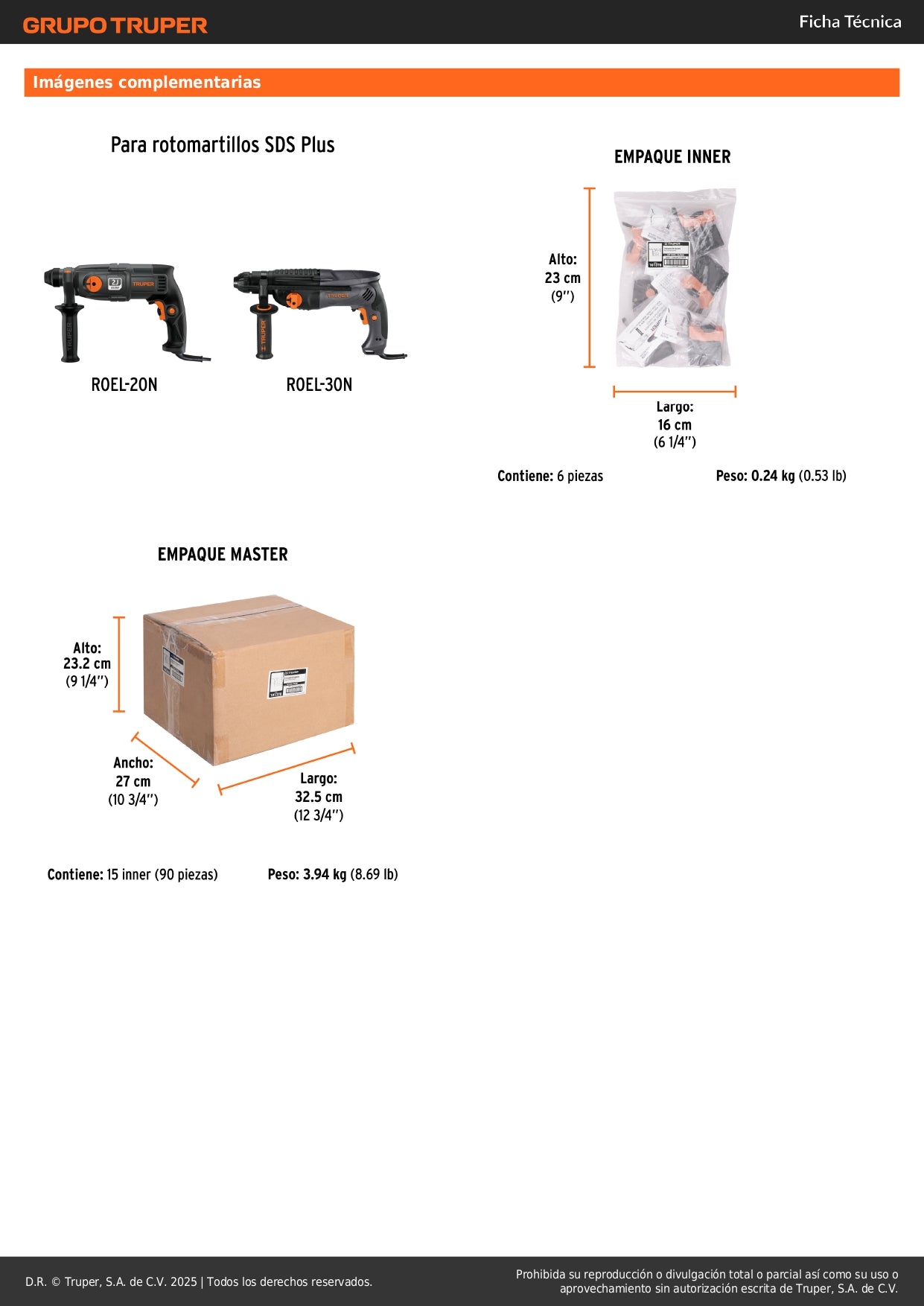 Interruptor de repuesto para ROEL-20/30N, Truper