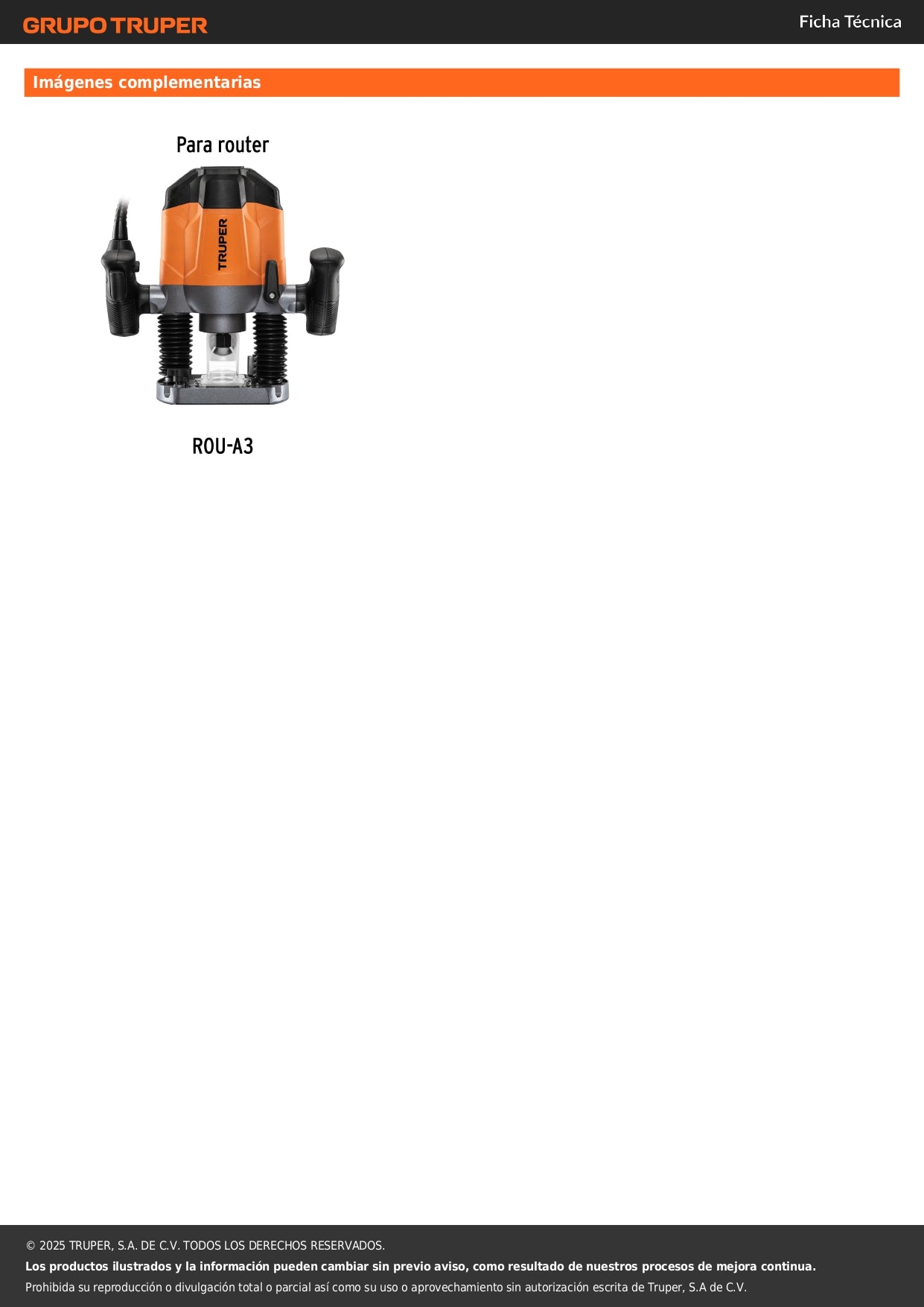 Bolsa con 2 carbones de repuesto para ROU-A3, TRUPER