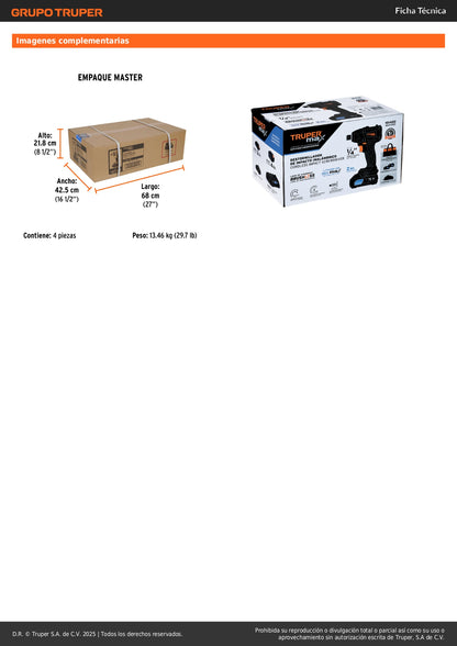 Destornillador de Impacto Inalámbrico 20V MAX-20D Brushless - Solución Profesional para Trabajos Pesados en Metal con 2 Baterías 2Ah y 3 Velocidades