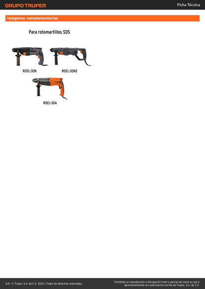 Mango de repuesto para ROEL-30N, Truper