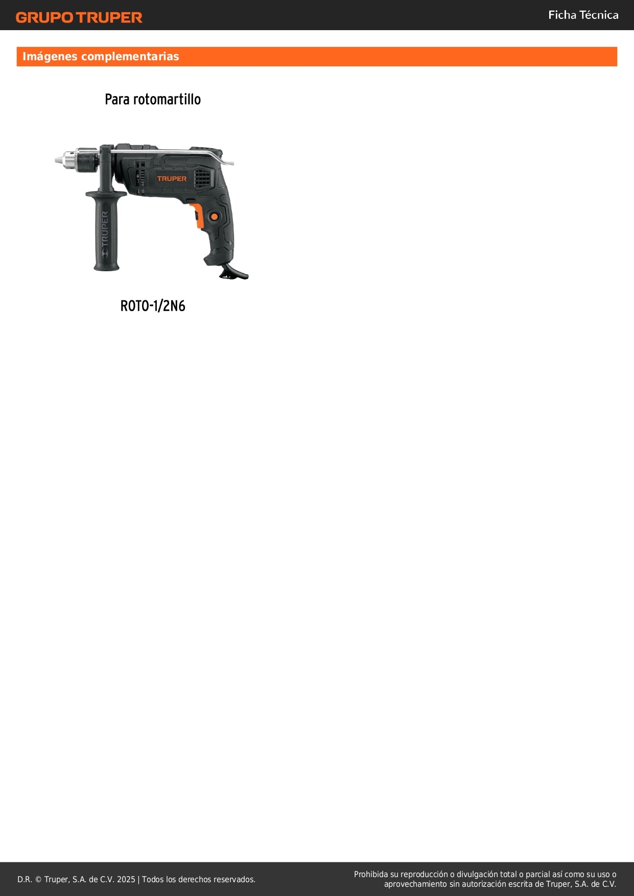 Interruptor de repuesto para ROTO-1/2N6, Truper