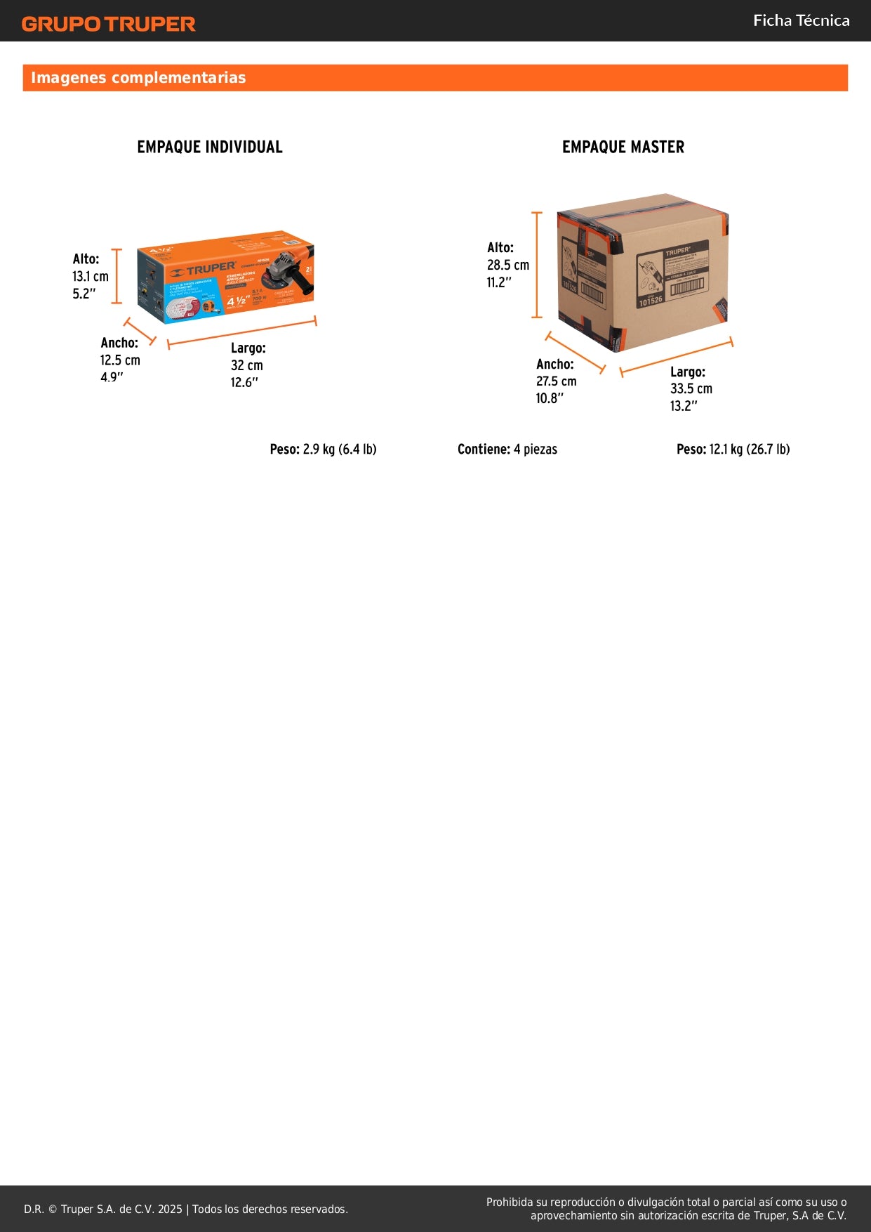 Combo Esmeriladora Angular 4-1/2 Pulgadas 700W + Flexómetro 5.5m + Discos Corte Metal - Kit Profesional Completo para Corte Preciso y Medición