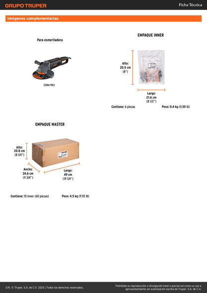 Interruptor de repuesto para ESMA-9N3, Truper