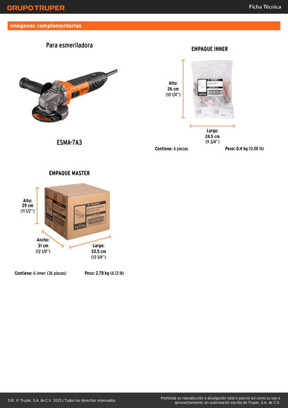 Interruptor de repuesto para ESMA-7A3, Truper