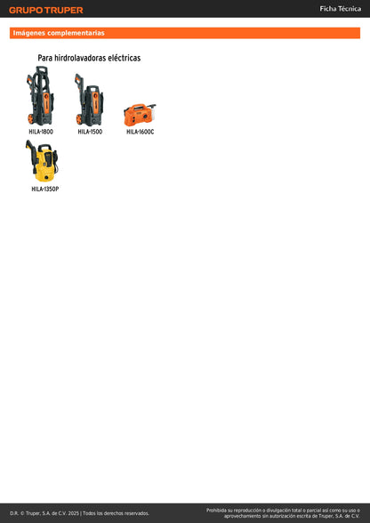 Lanza turbo para HILA-1500/HILA-1800, Truper