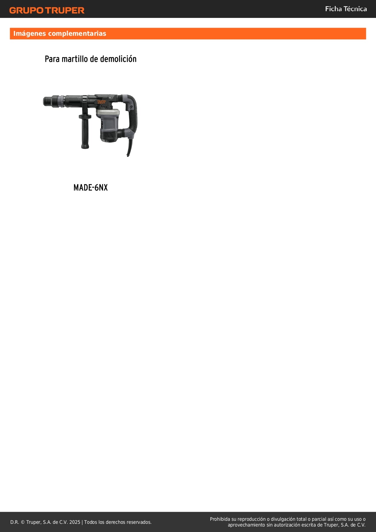 Bolsa con 2 carbones de repuesto para MADE-6NX, TRUPER