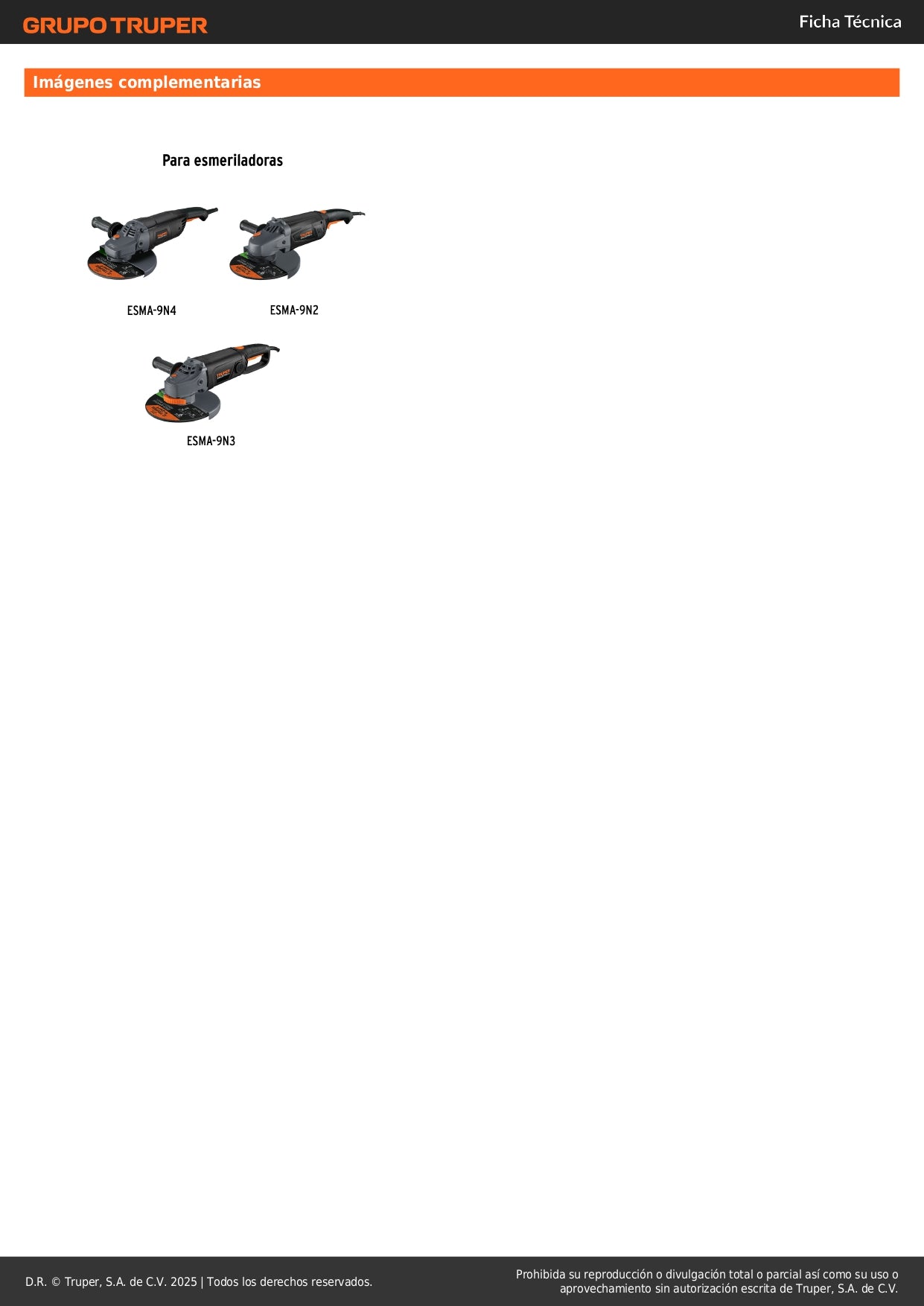 Mango de repuesto para esmeriladoras Grupo 4, Truper