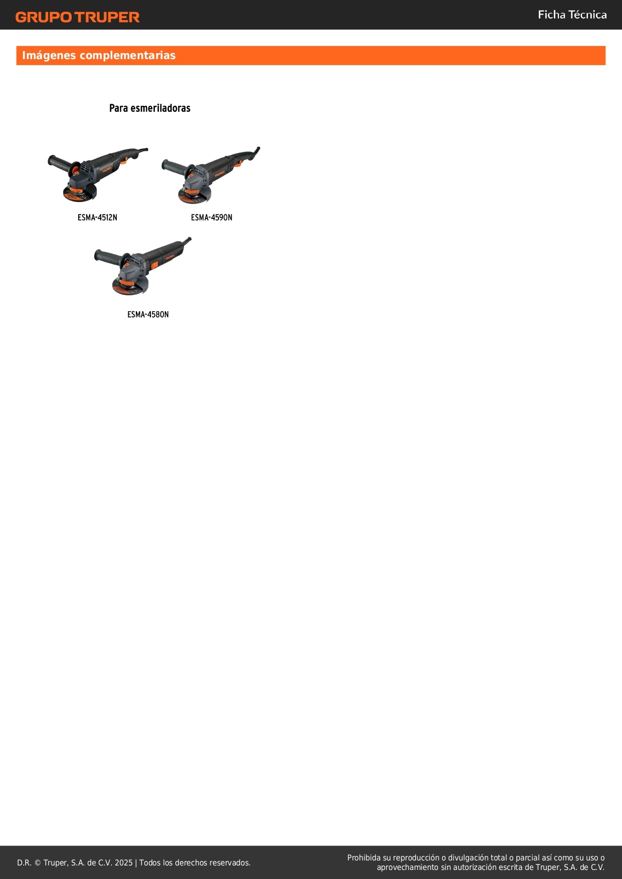 Mango de repuesto para esmeriladoras Grupo 5, Truper