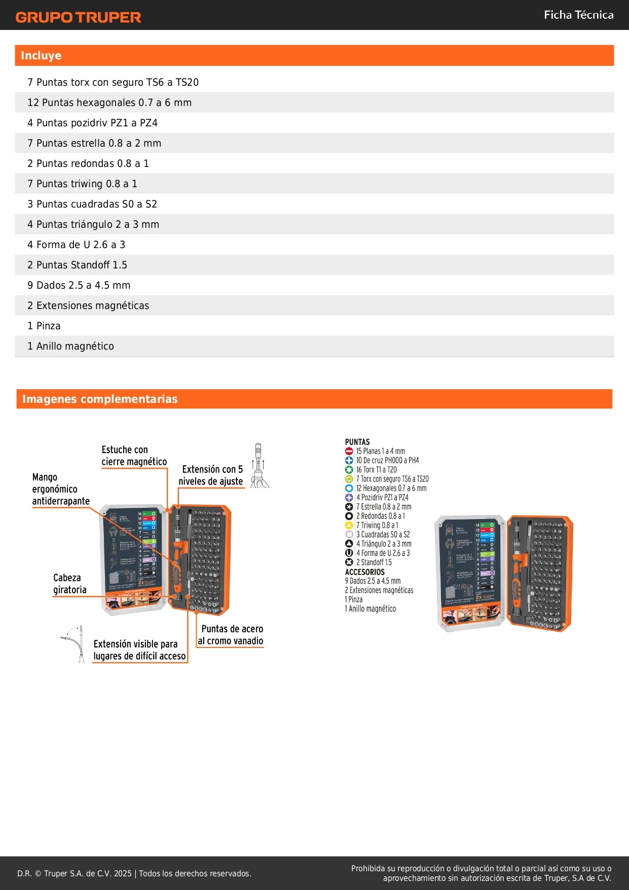 Desarmador de Precisión JOY-106 con 106 Puntas Intercambiables - Kit Profesional para Electrónica y Reparaciones