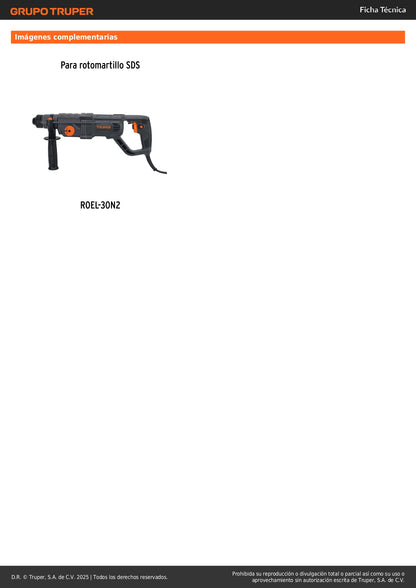 Interruptor de repuesto para ROEL-30N2, Truper