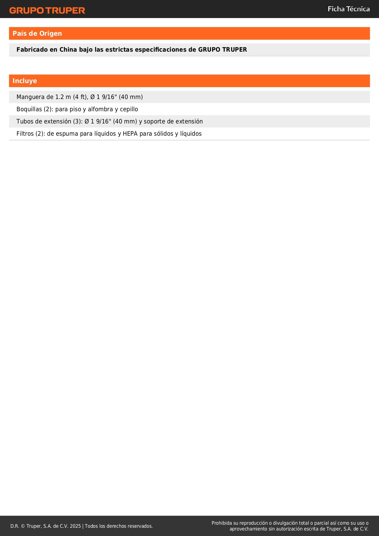 Aspiradora de sólidos y líquidos, 3 gal, plástica, negra