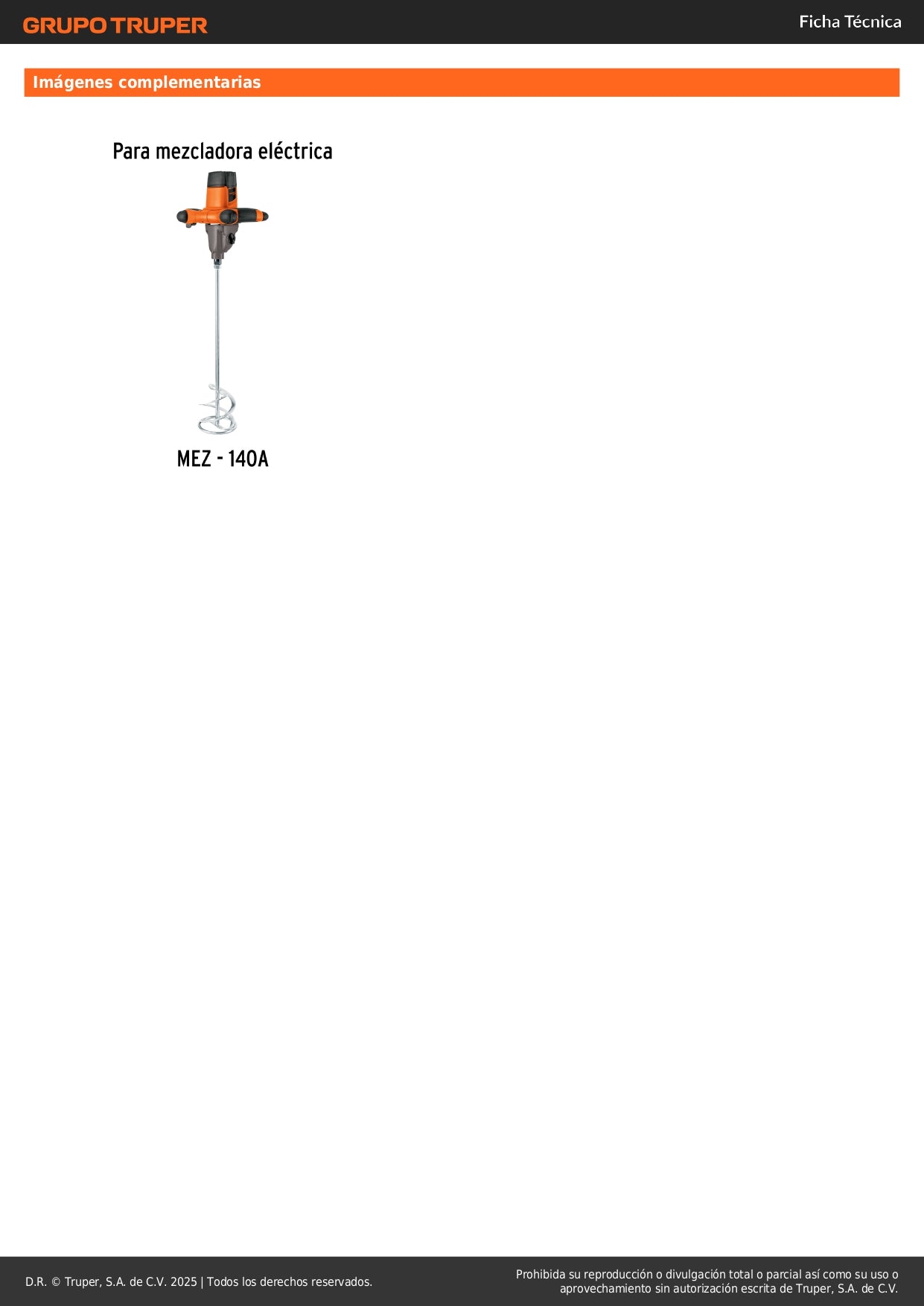 Interruptor de repuesto para MEZ-140A, TRUPER