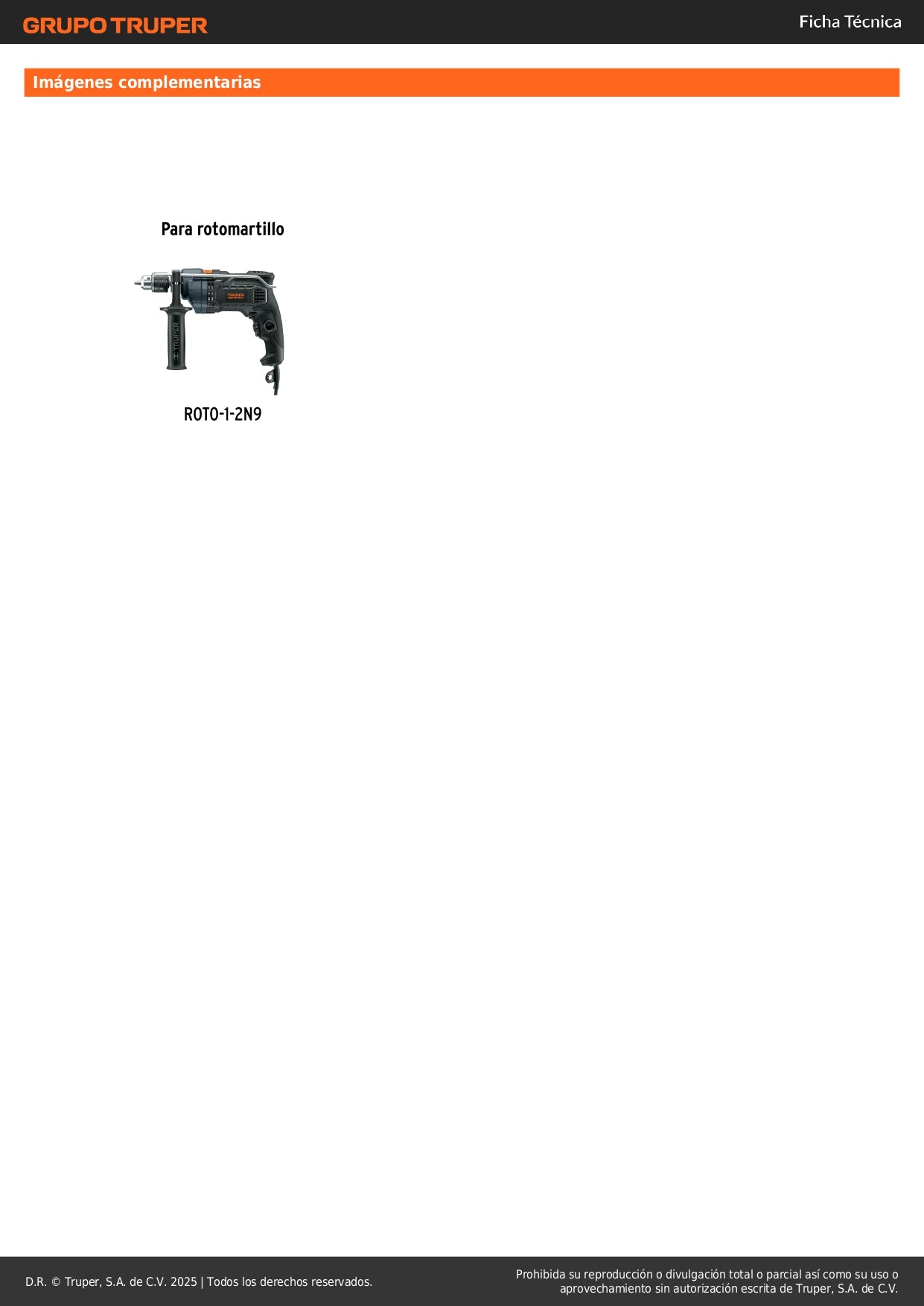 Interruptor de repuesto para ROTO-1/2N9, TRUPER