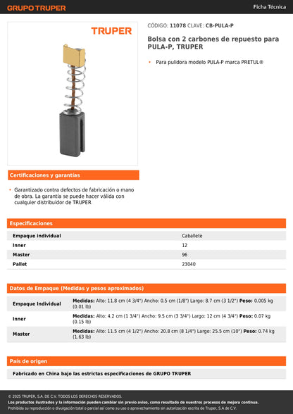 Pulidora roto-orbital 10", 110W, PRETUL