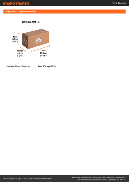 Bolsa con 2 carbones de repuesto para ESMA-4-1/2A12, TRUPER
