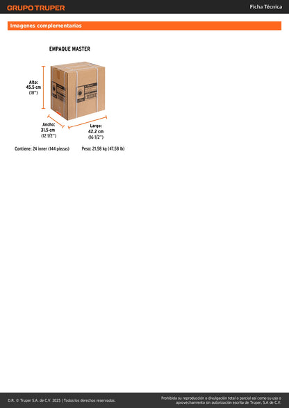 Flexómetro Contra Impactos 3m Truper FCN-3M - Cinta Negra 13mm Resistente con Triple Imán - Solución Profesional para Medición Precisa en Construcción