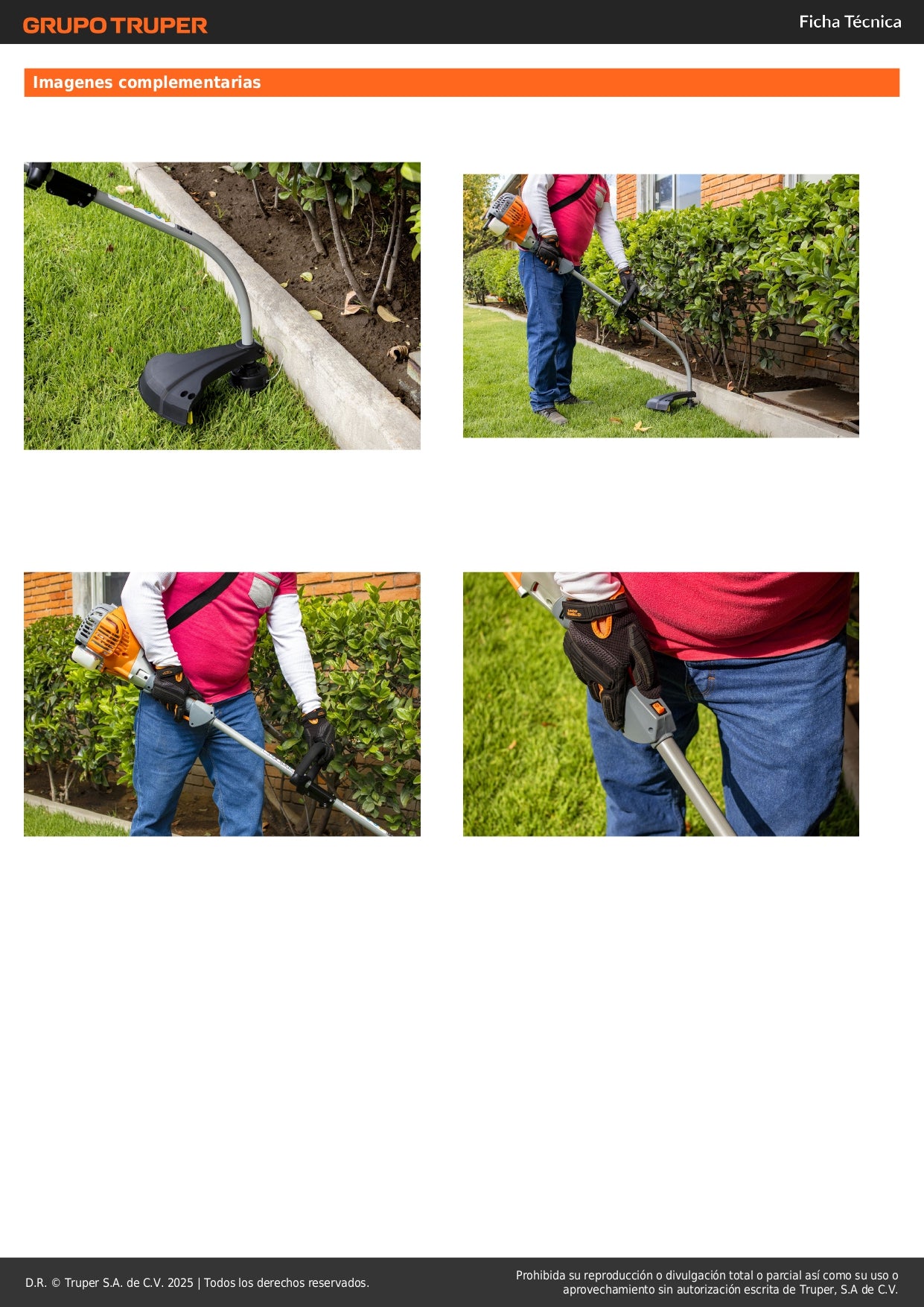 Desbrozadora Gasolina 26cc DES-26C Mango D Corte 17" - Solución Profesional para Césped Residencial y Maleza