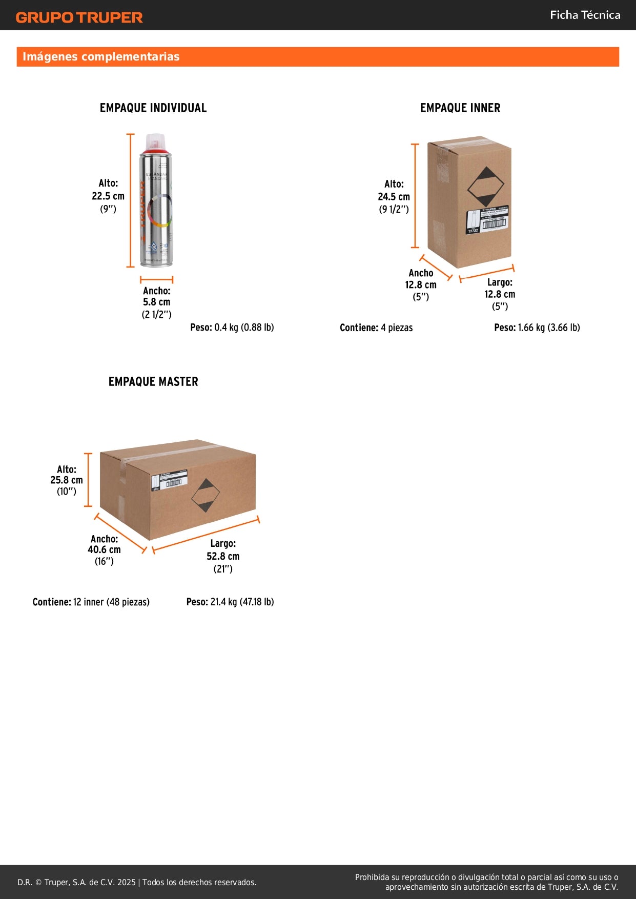 Pintura Aerosol Rojo Seguridad PA-RSG 400ml - Anticorrosión Secado Rápido para Metal Madera Plástico