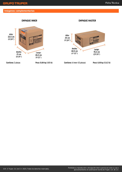 Rodilleras Ergonómicas Truper ROD-300 con Gel y EVA - Protección Profesional para Trabajo en Pisos Duros - Transpirables y Ajustables