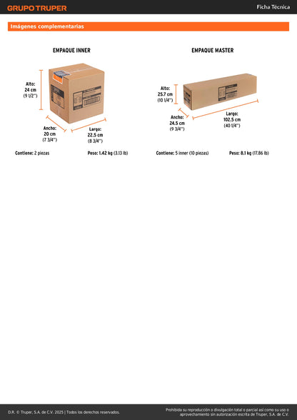 Rodilleras Profesionales Truper ROD-500 con Gel y EVA Antideslizantes - Protección Total contra Clavos, Piedras y Vidrios para Trabajo Pesado - Diseño Ergonómico con Correa de Muslo y Forro Transpirable