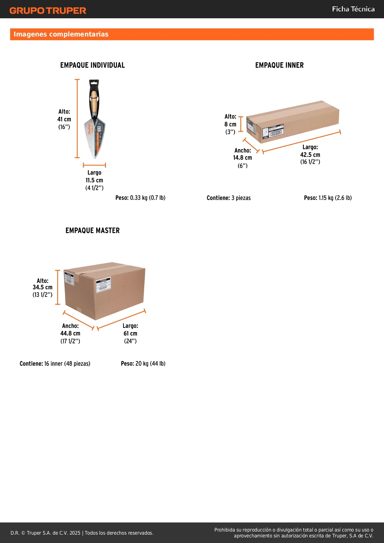 Cuchara de Albañil 9" Forjada TRUPER CT-9 - Acero Templado para Aplicación Perfecta de Mortero y Cemento en Construcción