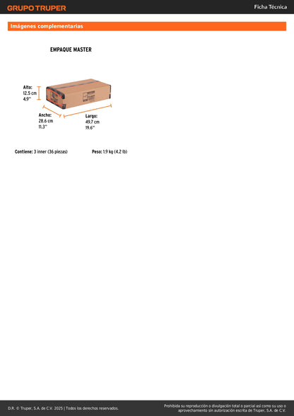 Lentes de Seguridad Truper Classic LEN-2000N - Protección UV Policarbonato Antirayadura para Industria y Construcción