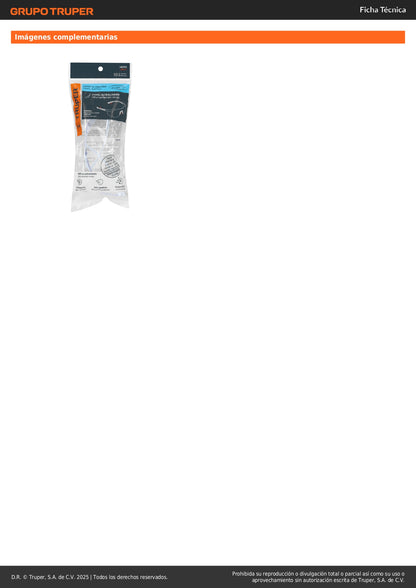 Lentes de Seguridad Transparentes Truper Ultralite LEN-LT - Protección UV Antirayadura Policarbonato - Solución Profesional para Industria Construcción Taller y Hogar