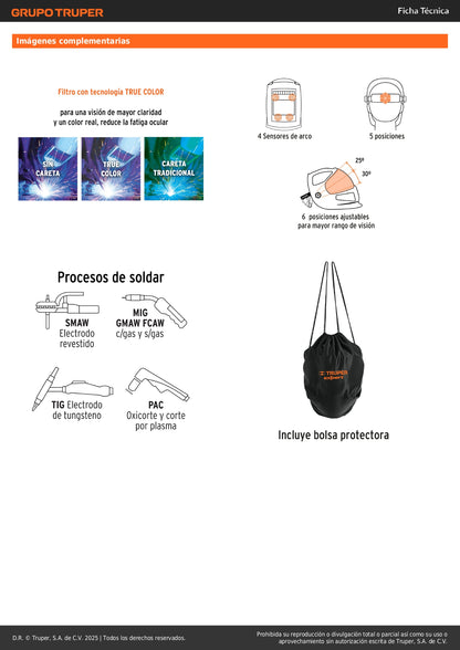 Careta Electrónica Soldadura CAREL-913DX Expert 9-13 Digital - Protección Profesional Anti-Fatiga Ocular
