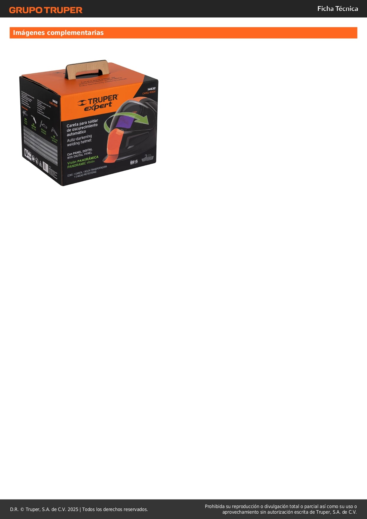 Careta Electrónica Soldadura CAREL-913DX Expert 9-13 Digital - Protección Profesional Anti-Fatiga Ocular