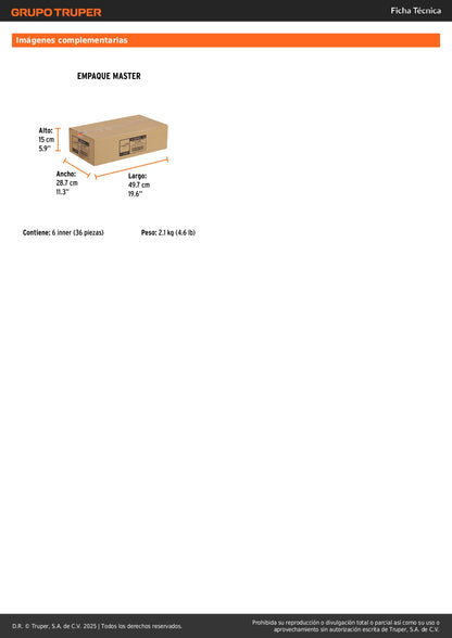 Lentes de Seguridad Industrial Truper LEN-2000A - Protección UV Antirayadura para Construcción y Taller