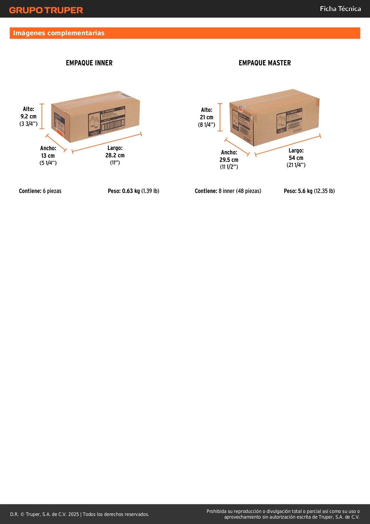 Guantes de Seguridad Industrial TRUPER GU-413 - Poliéster con Recubrimiento de Látex Antideslizante para Carpintería, Construcción y Jardinería - Protección contra Cortes y Agarre Superior
