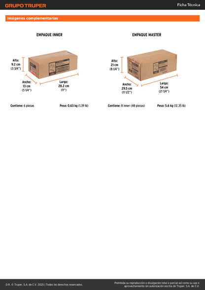 Guantes de Seguridad Industrial TRUPER GU-413 - Poliéster con Recubrimiento de Látex Antideslizante para Carpintería, Construcción y Jardinería - Protección contra Cortes y Agarre Superior