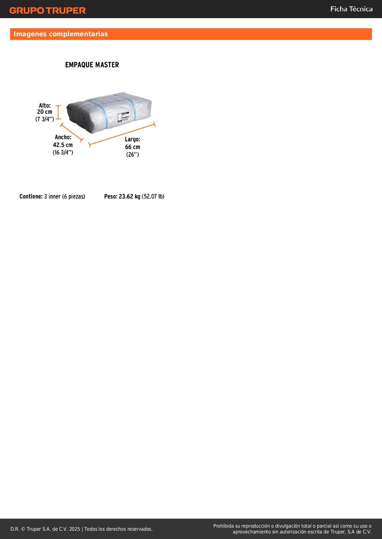 Lona Polietileno Reforzada 4x5m Gris 180g/m² Anti-UV Resistente Rasgaduras - TRUPER LT-45