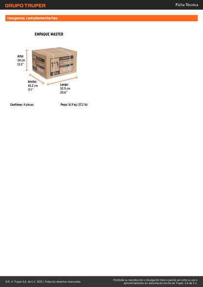 Rotomartillo SDS Plus TRUPER ROEL-20N 650W 2 Joules - Solución Profesional para Demolición y Perforación en Concreto