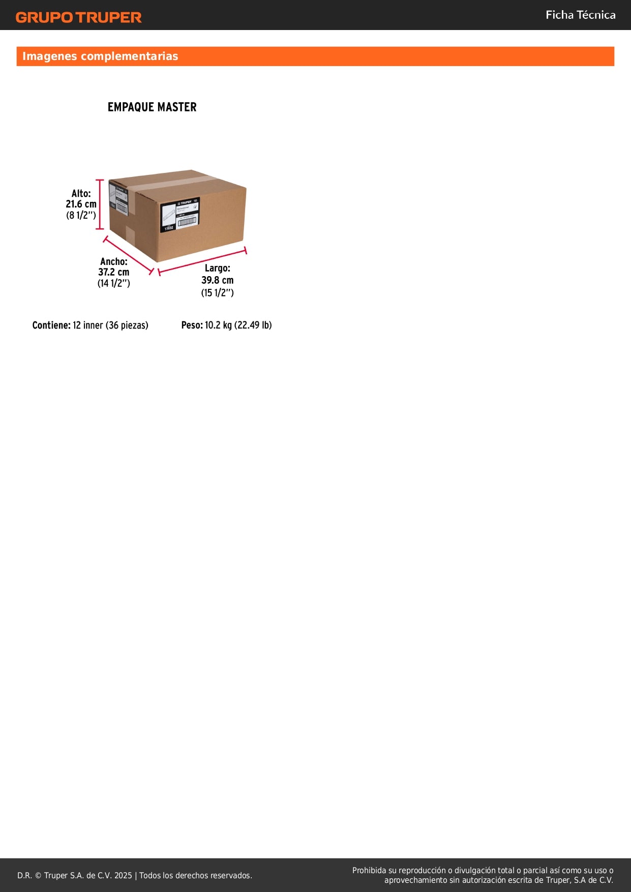 Nivel Profesional Truper 14 Pulgadas con Protección ABS - Aluminio Tipo Vigueta - Gotas Reemplazables Alta Visibilidad - NP-14