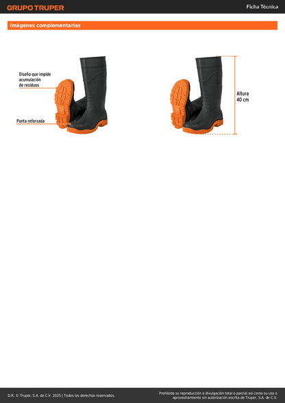 Botas industriales # 27, Truper