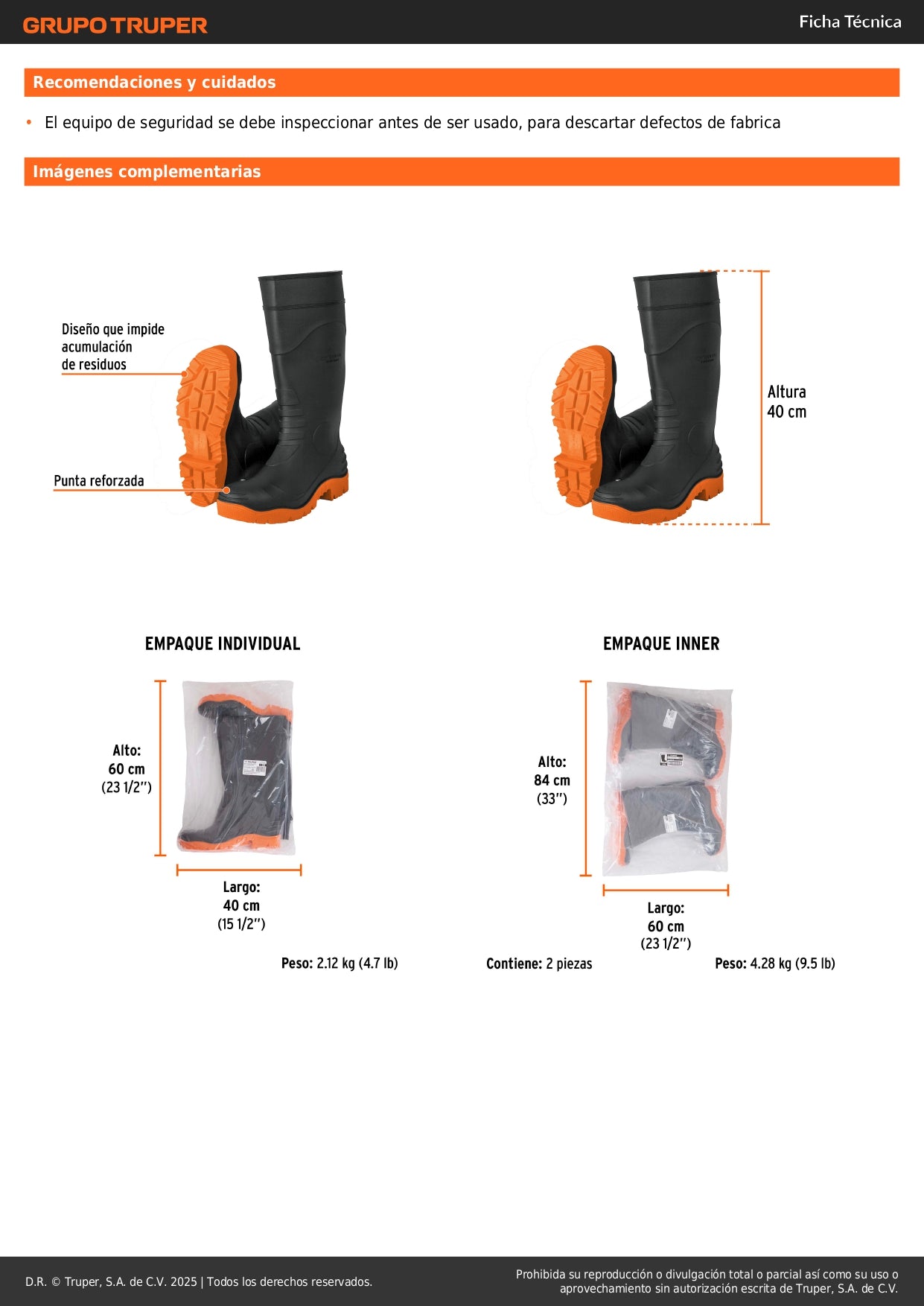 Botas industriales # 29, Truper