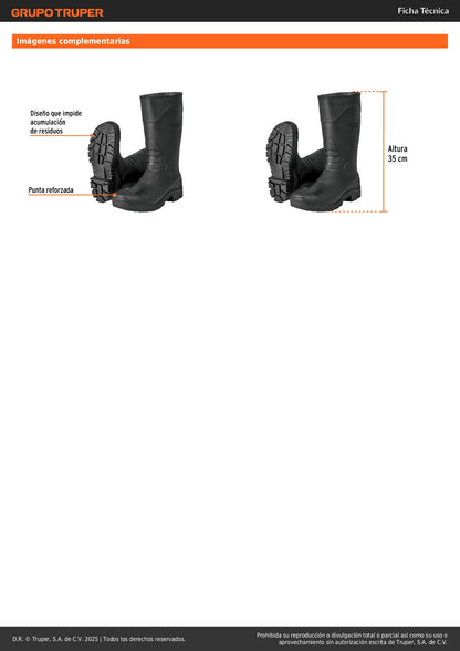 Botas jardineras # 27, Truper