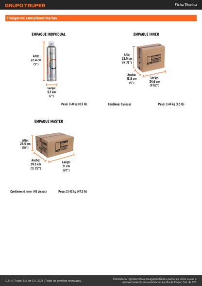 Pintura Aerosol Cromo Metálico PAM-CR 400ml - Anticorrosión Secado Rápido para Metal Plástico Madera