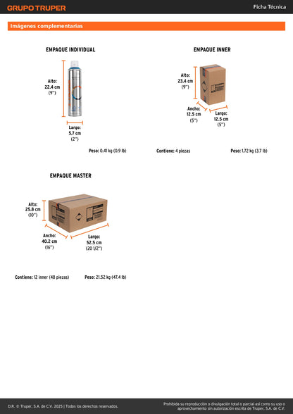 Pintura Aerosol Azul Metálico 400ml PAM-AZ - Anticorrosión Secado Rápido para Metal Madera Plástico