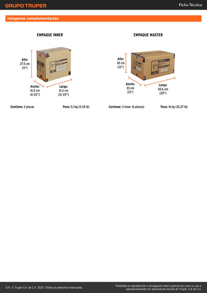 Rotomartillo TRUPER INDUSTRIAL 1/2" 700W - Taladro Percutor Profesional con Velocidad Variable