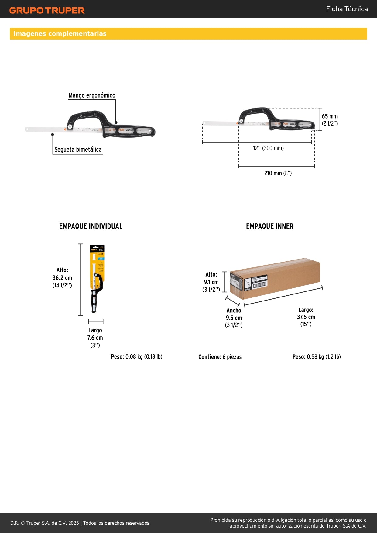 Mini Arco Segueta 12 Pulgadas Pretul MAT-12P - Solución Compacta para Cortes en Espacios Reducidos