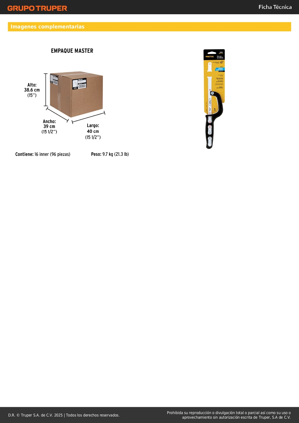 Mini Arco Segueta 12 Pulgadas Pretul MAT-12P - Solución Compacta para Cortes en Espacios Reducidos
