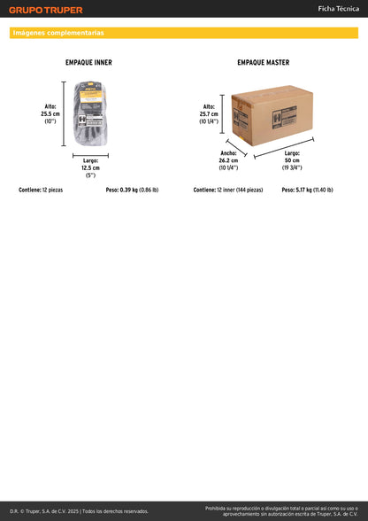 Guantes de Nylon con Recubrimiento Poliuretano PRETUL GU-113P - Protección y Destreza para Trabajo de Precisión