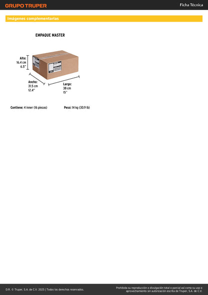 Martillo Uña Curva 16 oz MT-16P Pretul - Mango Tubular Reforzado para Clavar y Extraer Clavos Profesional