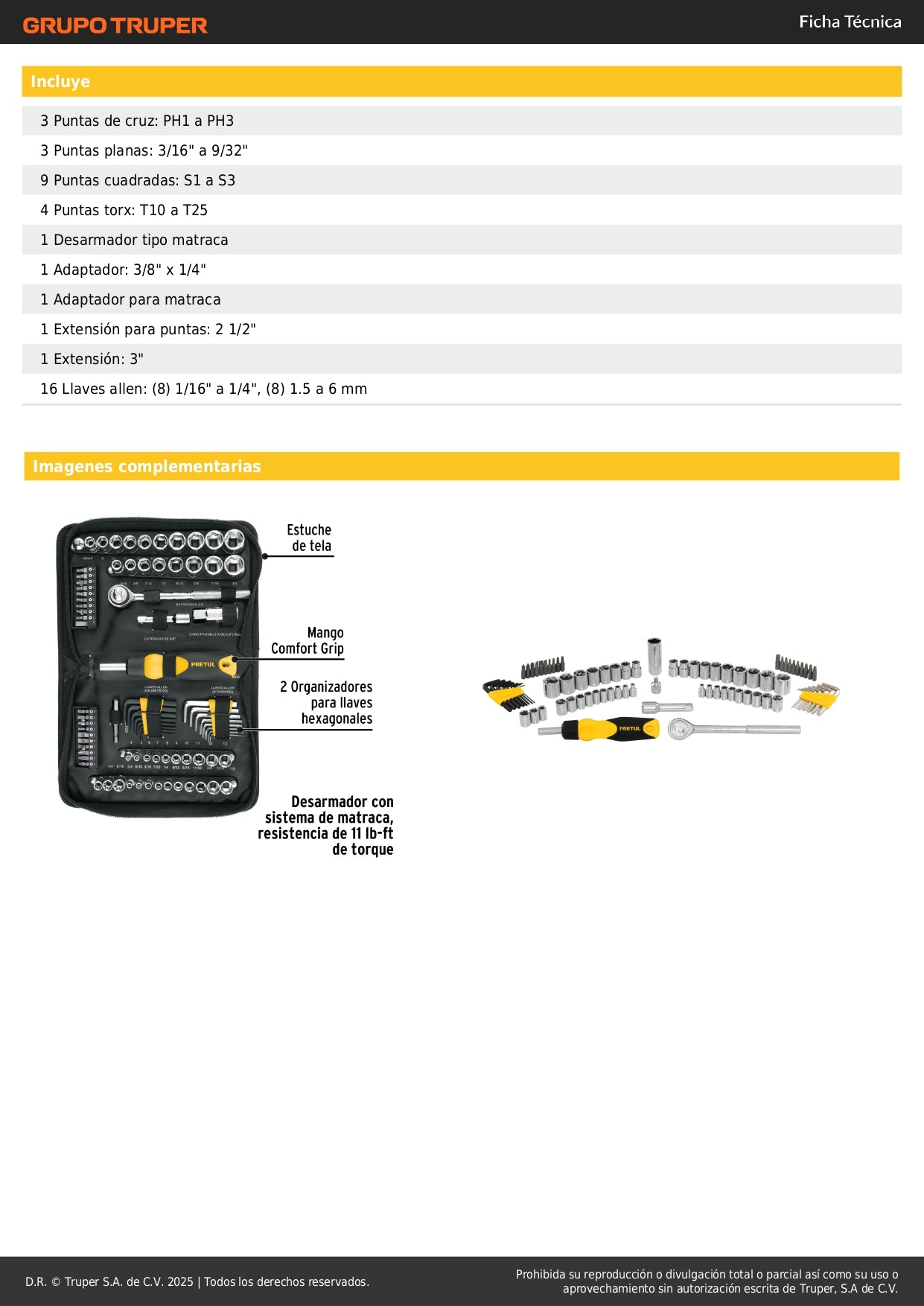 Juego de 83 Herramientas Mecánico 1/4 y 3/8 Pretul SET-85 - Kit Completo Profesional con Matraca Doble Sistema y Estuche - Solución Integral para Reparación Automotriz