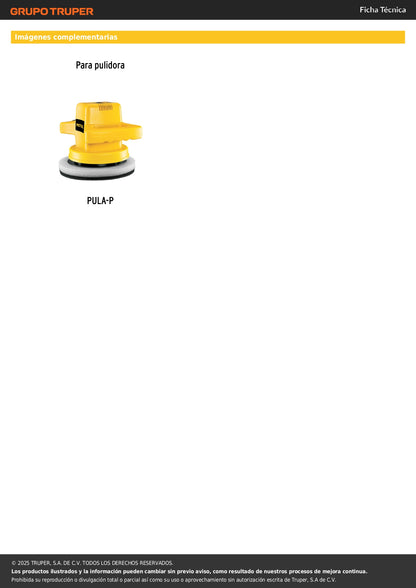 Pulidora roto-orbital 10", 110W, PRETUL