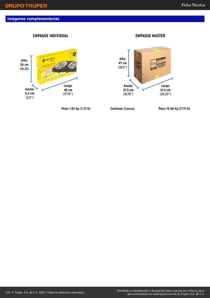 Parrilla Eléctrica 2 Quemadores Espiral BASIC PAEL-2CPN - Acero Inoxidable con Termostato Regulable - Solución Compacta para Cocinar sin Gas en Casa y Oficina